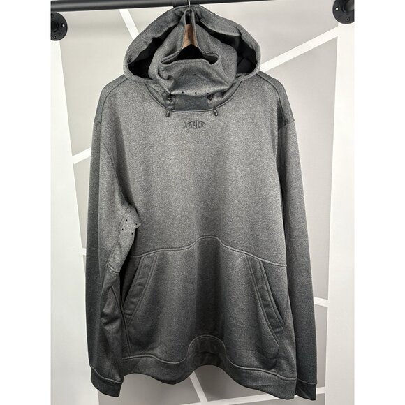 AFTCO Other - AFTCO Big Guy Reaper Sweatshirt Hoodie Men’s 3XL Charcoal Grey Fishing Outdoor
